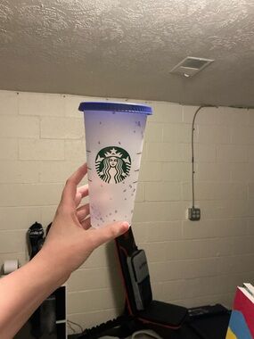 Starbucks Reusable Purple Gradient Cold Cup